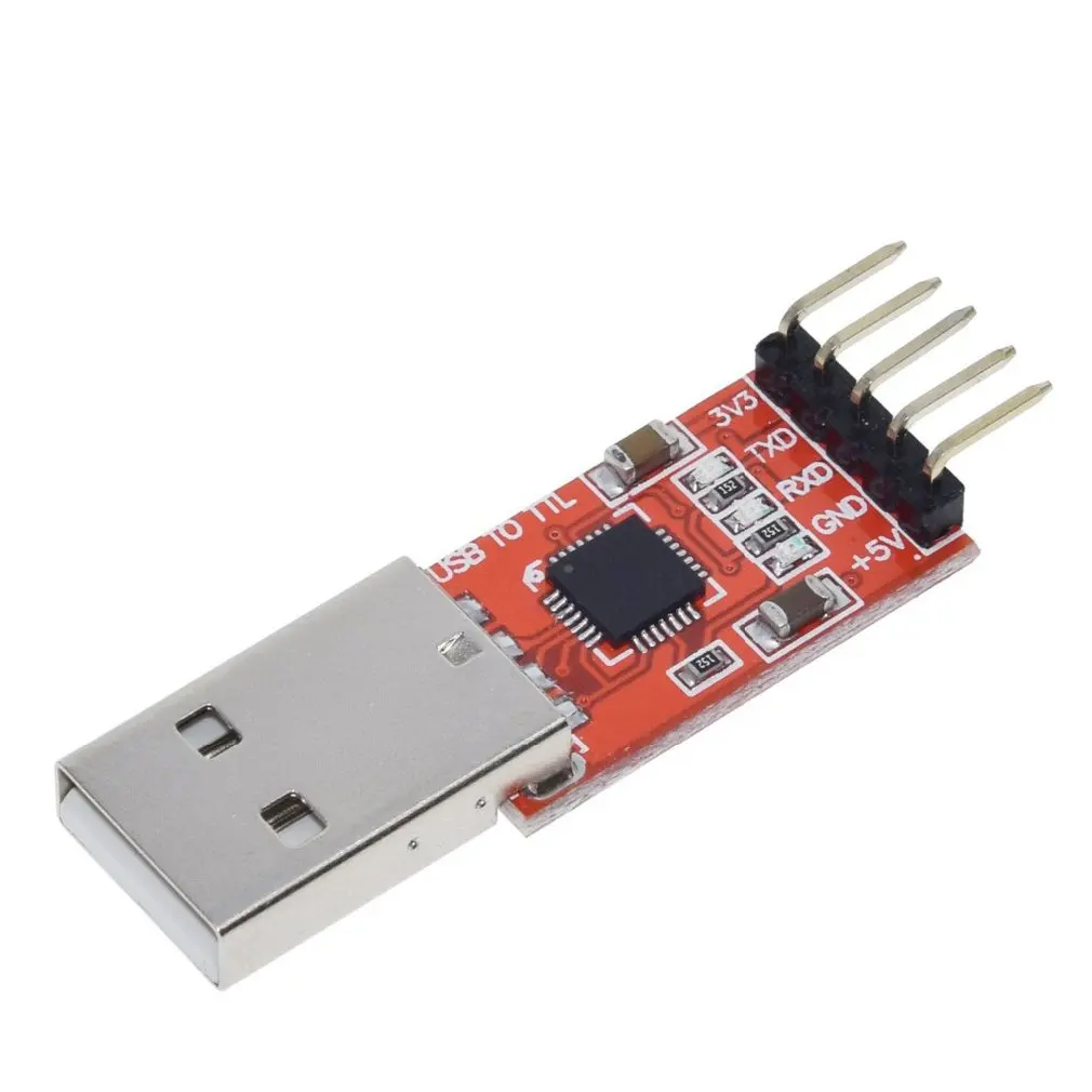 USB в ttl UART 6PIN модуль последовательный преобразователь CP2102 STC PRGMR красный