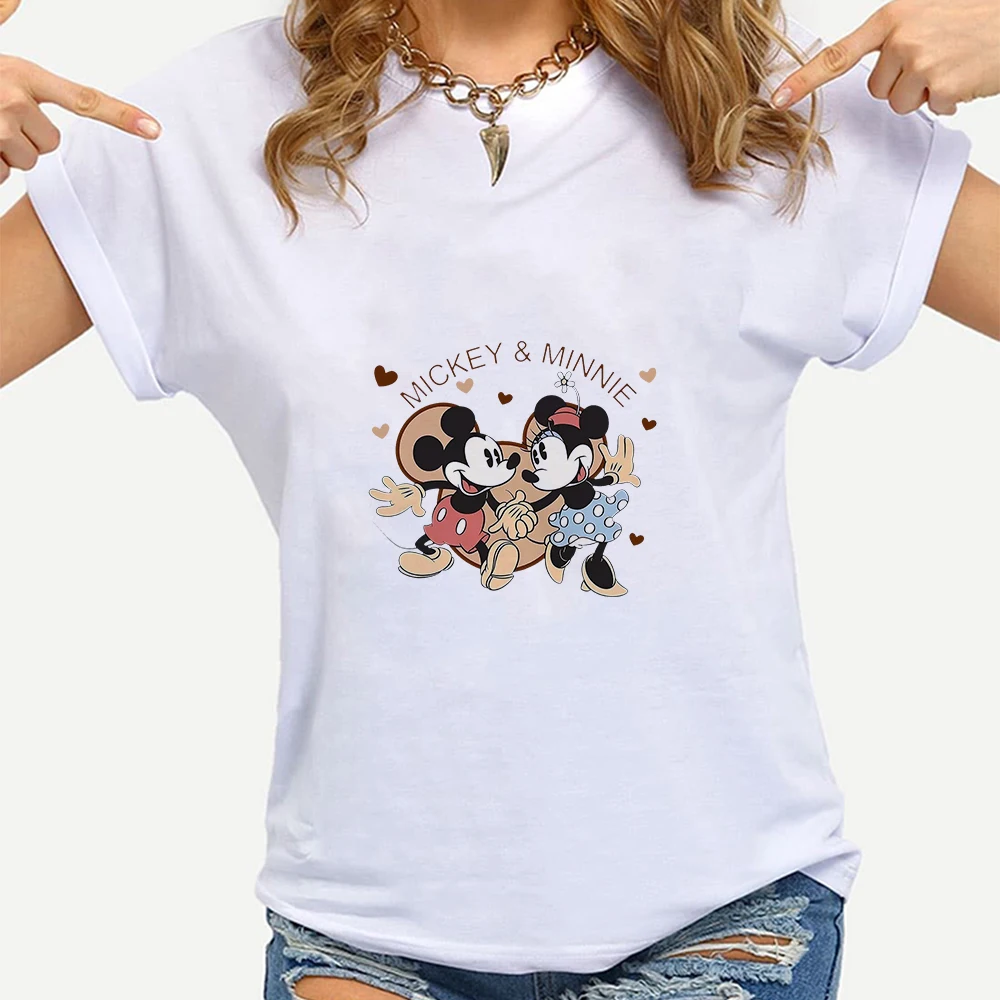 

Disney Donald Duck Ulzzang Fashion Spain Streetwear T Shirts 2021 New Arrivals Short Sleeve White Crewneck Ropa Tumblr Mujer
