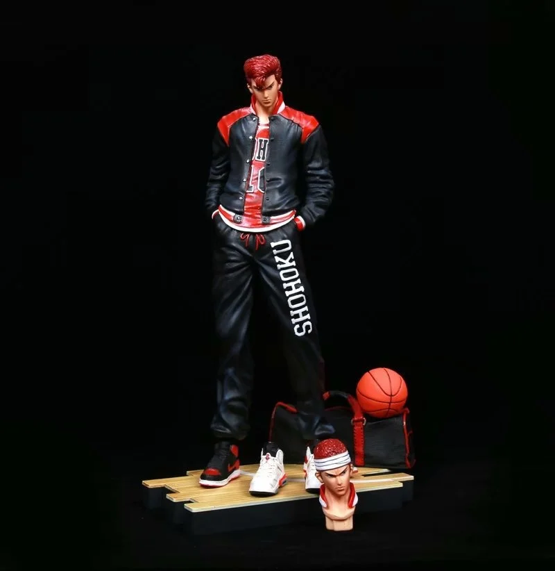 Игрушки с сменной головой SLAM DUNK 32 см статуя ханамичи сакураги из смолы фигурка GK