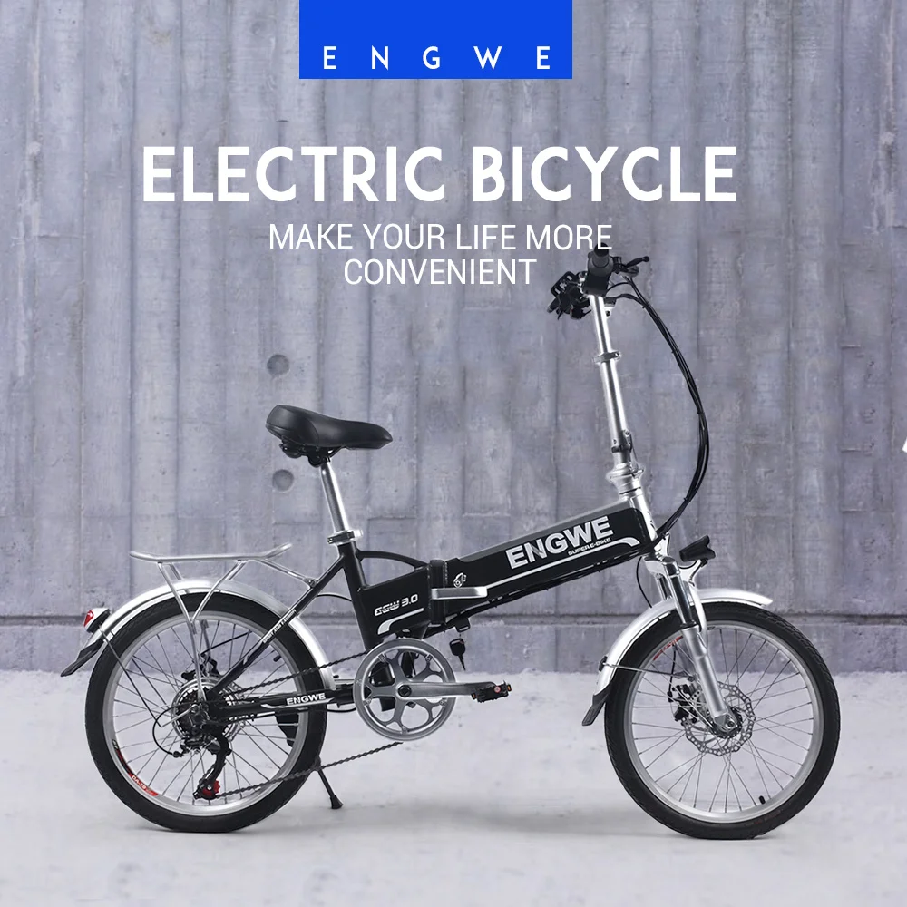 Электрический велосипед Engwe EGW 320 Smart Fodable 48 В/8Ah 6 скоростей 250 Вт бесщеточный