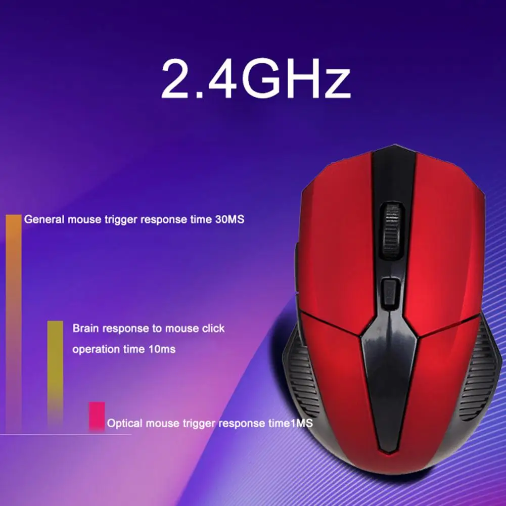 

Computer peripheral Support Dropshipping Ergonomic 2.4GHz Wireless Optical Scroll Wheel Gaming Mouse Mice for PC Laptop