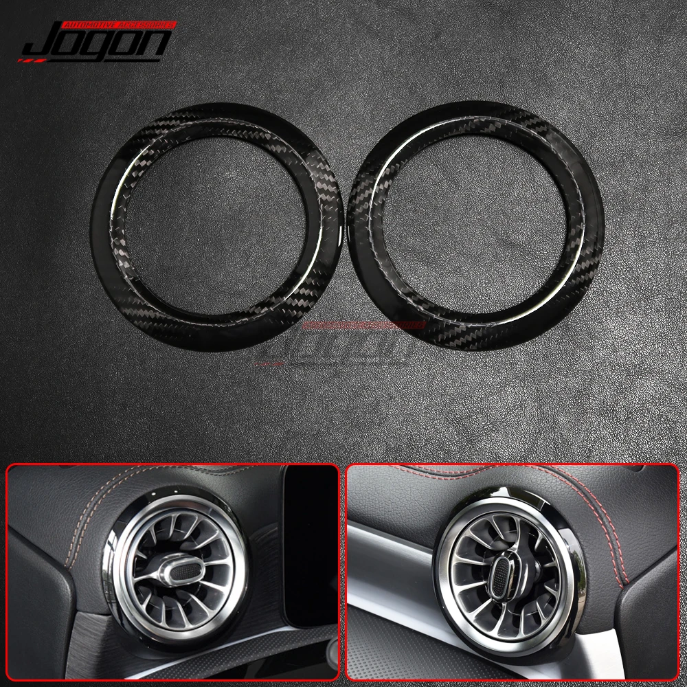 Miglior Interni Per Mercedes Benz Classe A CLA W177 V177 C118 A35 A45 CLA 45 180 AMG Coperchio Uscita Sfiato Aria In Carbonio Trim Anello Modanatura