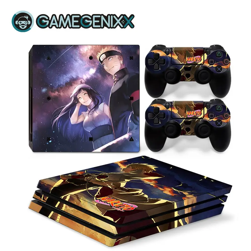 GAMEGENIXX Кожа Наклейка Защитная Наклейка Обложка для PS4 Pro консоли и 2 контроллеров-Наруто