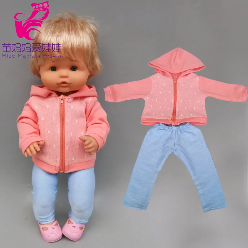 

16 Inch Baby Doll Hoody Coat for 40cm Nenuco Ropa Y Su Hermanita Doll Clothes Accessories