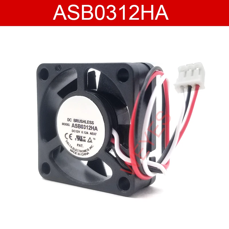 Подлинный новый Для DELTA 3 см ASB0312HA AE07 12V 0.12A провода Вентилятор охлаждения HZDO 30*30*10