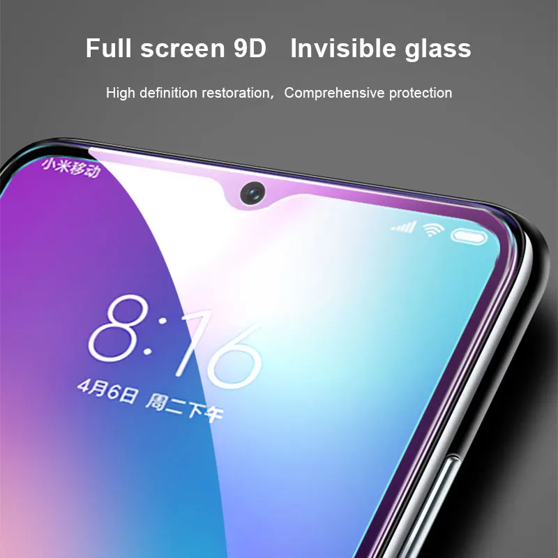 HUKU полное покрытие из закаленного стекла для Xiaomi mi CC9 8 lite 9 se протектор экрана на Xiaomi mi CC9E 8 9 прозрачная стеклянная пленка mi 8