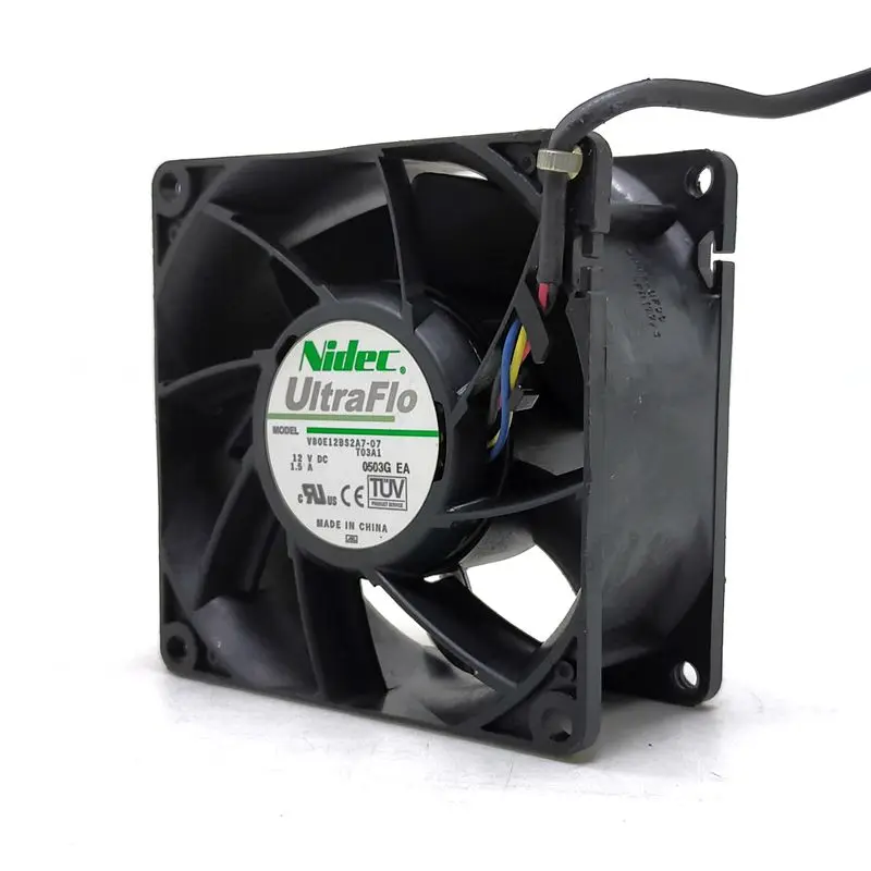 8038 12V V80E12BS2A7 07 PWM Контроль температуры Сервер Вентилятор преобразователя 8 см