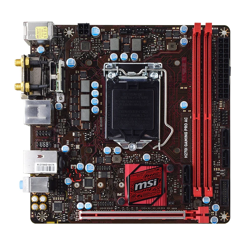 Verkaufen H270I GAMING PRO AC Für MSI LGA 1151 H270 PC Verwendet Motherboard Ddr4 Mit Dual Kanal Mini Itx M.2 32GB 3 × PCI-E X16 Slot USB 3,0