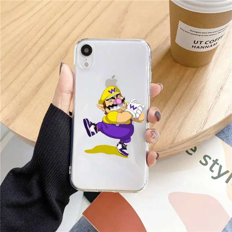 

Sneakers Mario Phone Case For Iphone11 12 Pro Max SE 2020 6s 7 8 Plus X Xs Max Xr Transparent Soft Silicone Cover