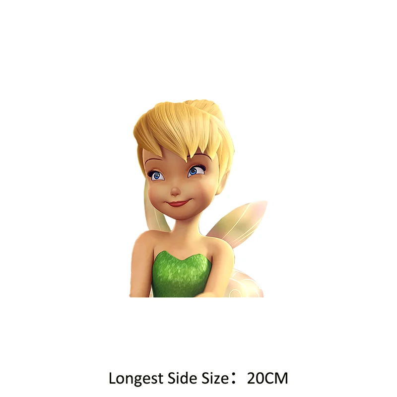 Tinker Bell плавкий патч DIY девушка утюжок теплопередачи наклейки футболки/толстовки