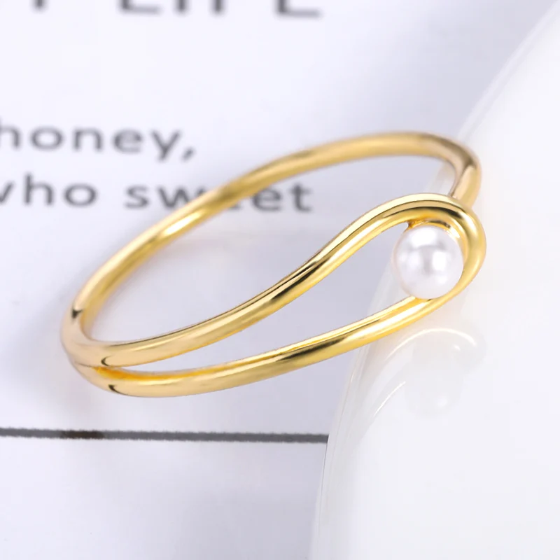 

Stainless Steel Pearl Foot Thin Rings For Women Men Teen Girls Geometric Open Toe Summer Beach Vacation Kunuckle Finger Ring