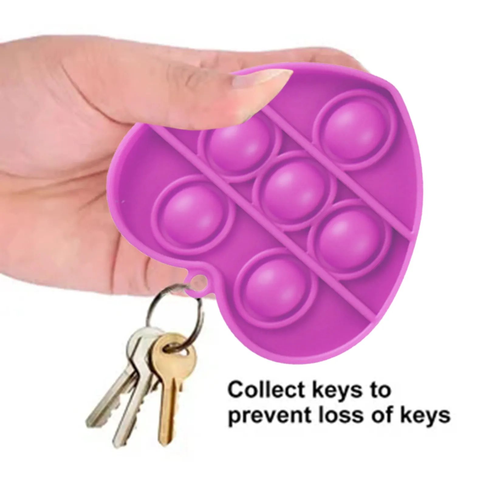Брелок в форме сердца сжимаемая силиконовая игрушка для детей и взрослых снятия