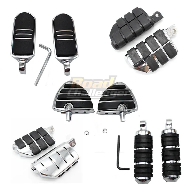 2x мужское крепление мотоцикла CNC Алюминиевые Подножки для ног для Harley Sportster Touring Custom Dyna Fat Bob Softail Fat Boy