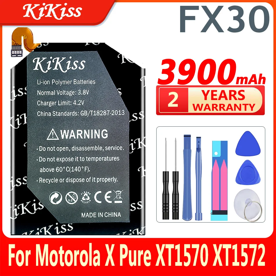 

KiKiss FX30 3900mAh Battery for Motorola Moto X Pure XPure Edition X Style Pure X Style X+2 XT1570 XT1572 XT1575 Phone