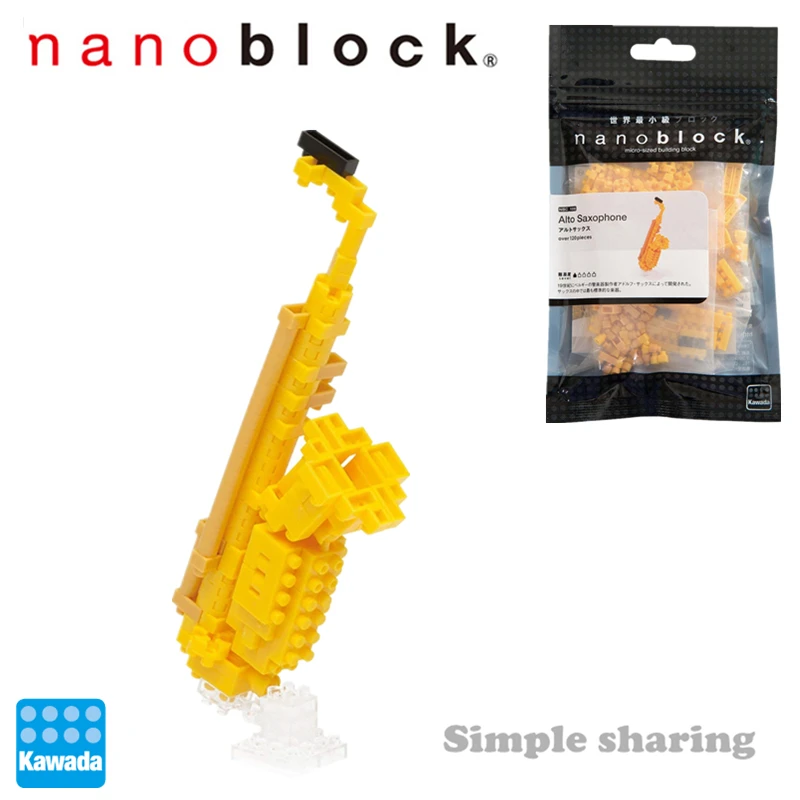 NBC106 Nanoblock саксофон [Коллекционная серия мини] 120 шт. 12 + лет|Блочные конструкторы| |