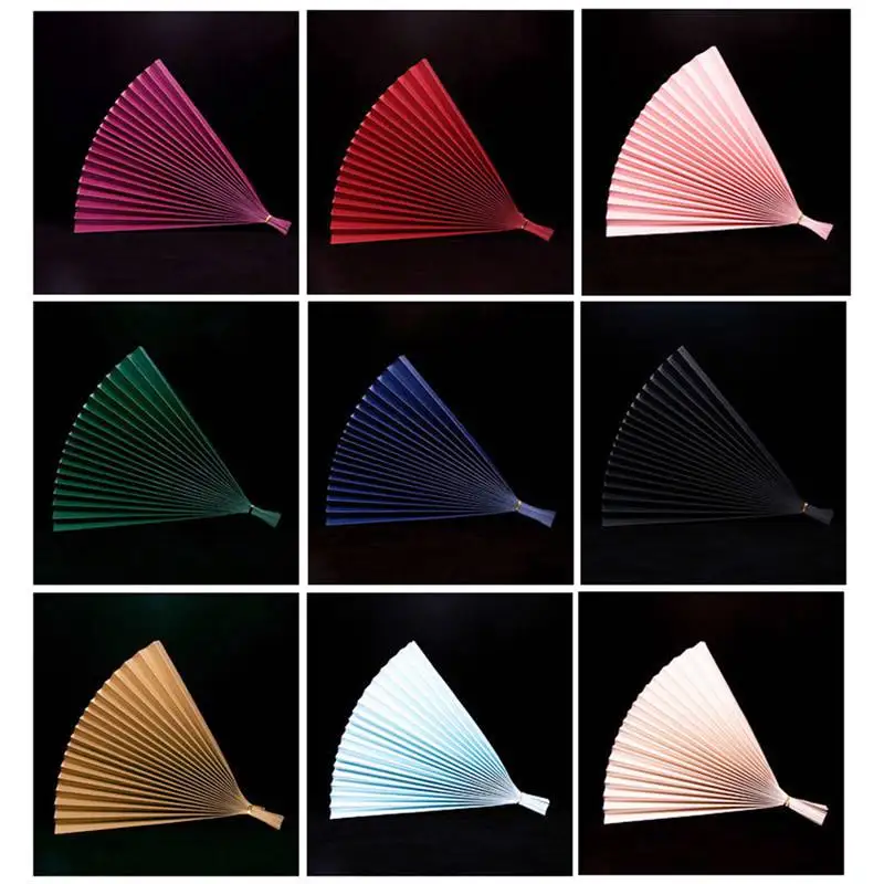 Винтажный веер ZL складной бумажный для танцев свадебной вечеринки полезный