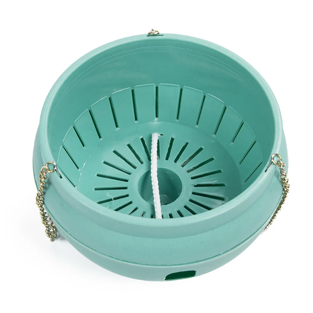 Горшок цветочный пластиковый с пеной/зелеными растениями самополивающийся