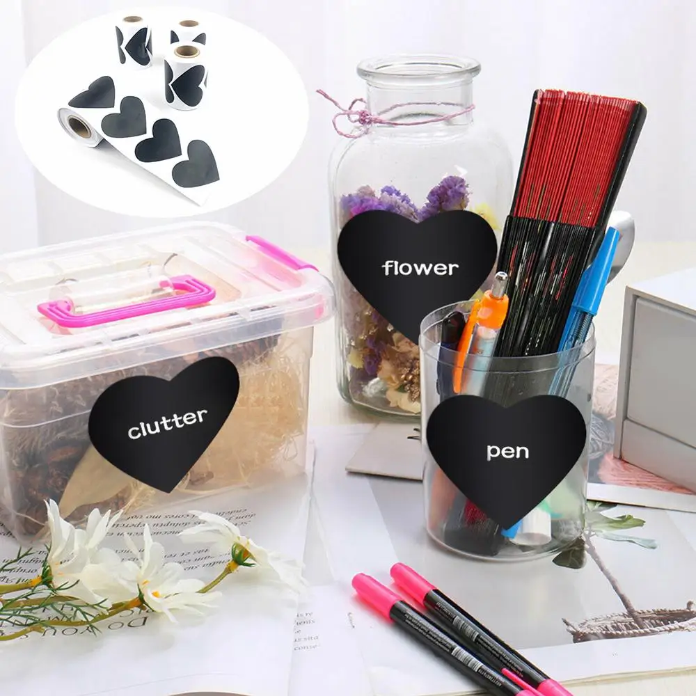 150 шт. хранения бутылки для органайзера в форме сердца этикетки доске Стикеры s