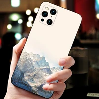 embossed vintage east asian chinese japanese style case for oppo find x3 find x3 pro snow mountain crane cover