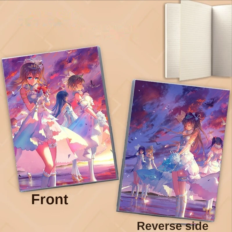 

Аниме блокнот LoveLive школьный Idol Project блокнот s Kousaka Honoka студенческий Журнал Блокнот блокноты для записей Мультяшные Канцтовары
