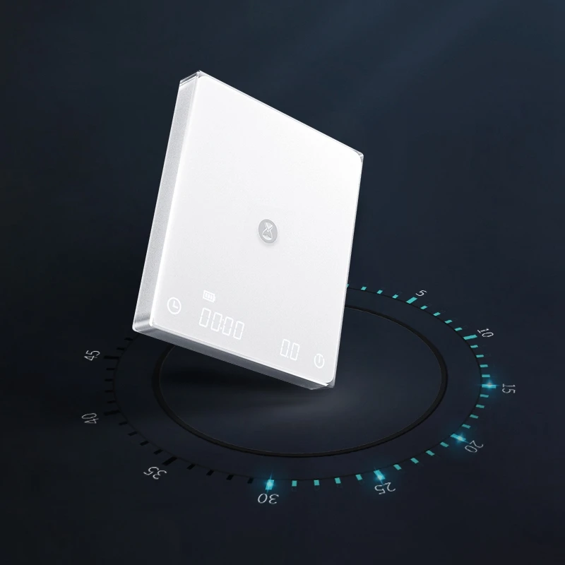 TIMEMORE Store черные зеркальные базовые кухонные весы для кофе с временем USB