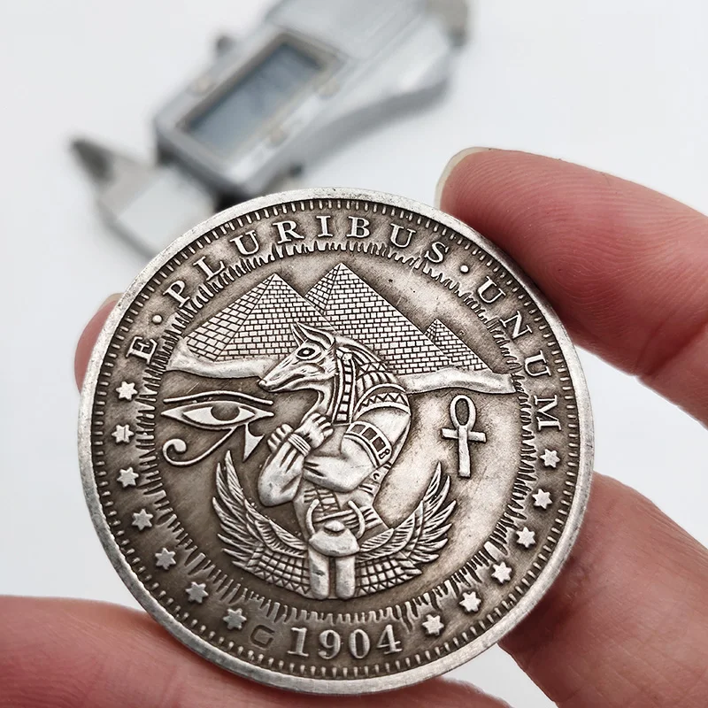 Коллекция памятных монет Хобо монета 1904 Моргана пирамида крест и глаза ремесла