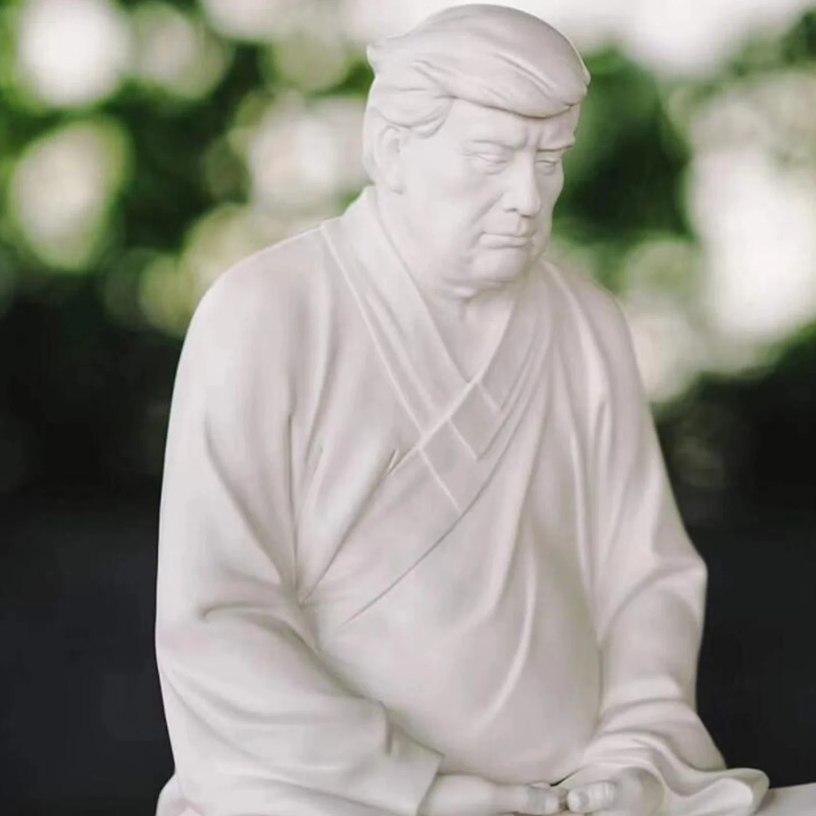 Статуя Будды Трампа Дональда смолы Сделайте вашу компанию великолепной снова