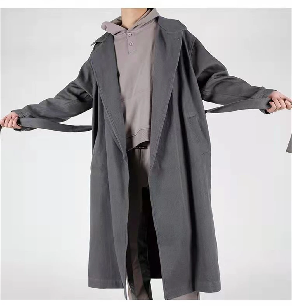 Куртка большого размера в британском стиле KANYE WEST Хай-стрит Черная Мужская