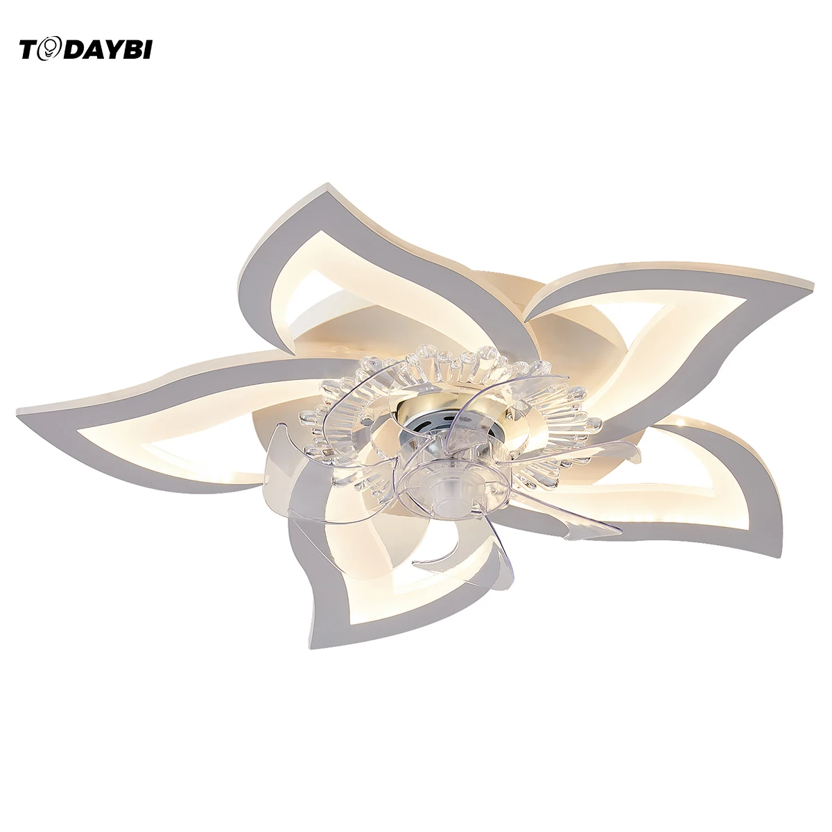 Современный потолочный вентилятор с бесшумный светодиодный светильник Спальня