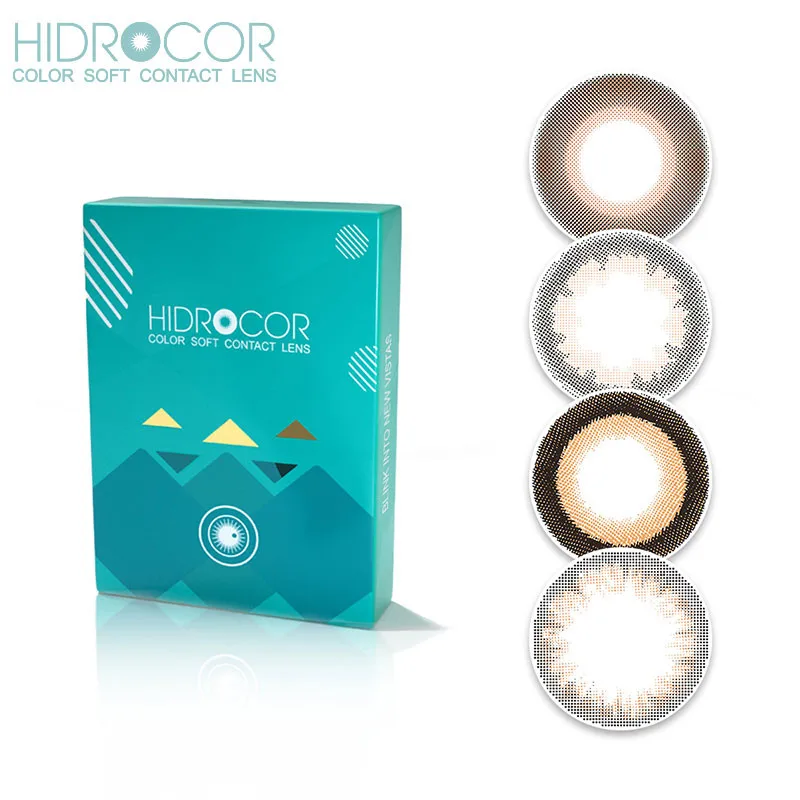 Хидокор®SUNGLOW серии глаз Цвет линз Близорукость Мощность рецепта ed контактные