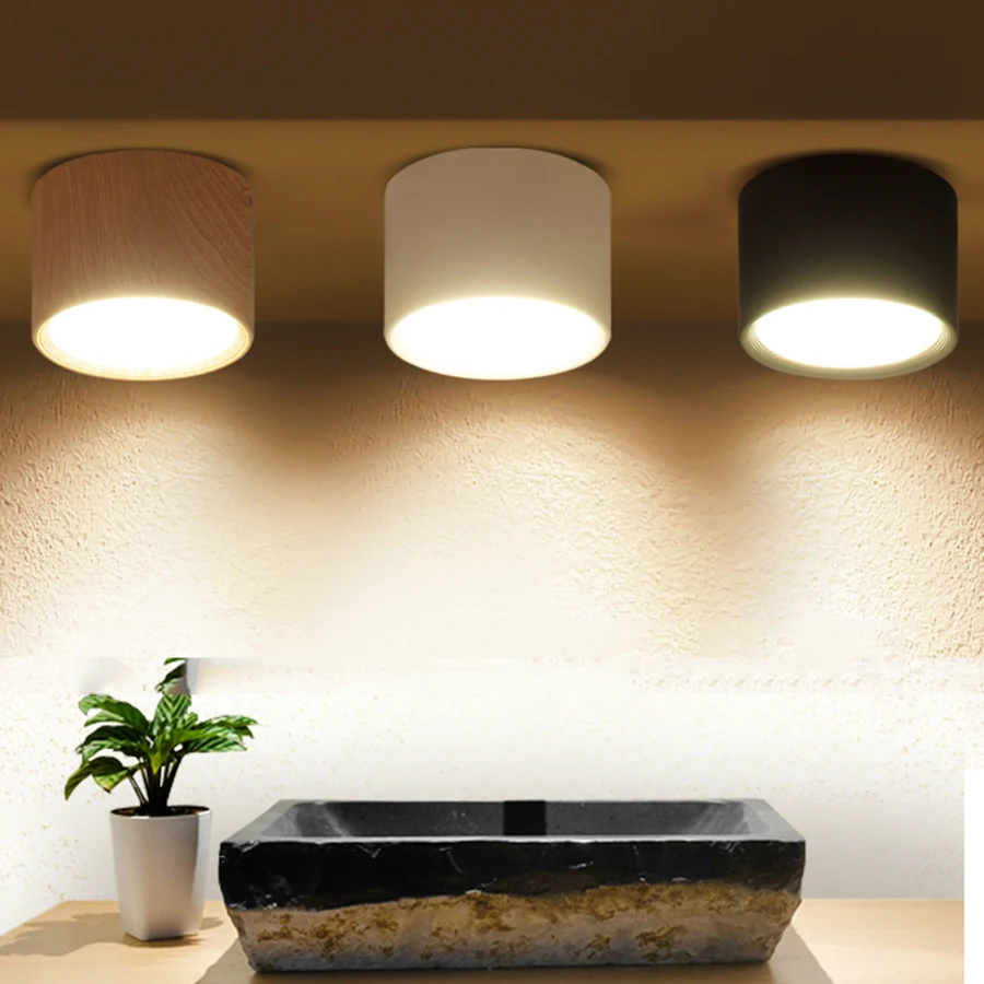 

5W 7W 12W Surface Mounted LED Downlight Nordic LED Ceiling Lamp Kitchen Bedroom Living Room Aisle Corridor Ceiling Spot Light