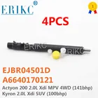 4 шт. CRDI A6640170121, EJBR04501D, новый инжектор дизельного топлива с общей топливной магистралью Euro 4 D20DT для Delphi SSangYong Actyon Kyron Rexton