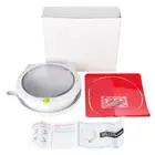 Маленькая круглая дверь для кошек с 4-сторонним замком, пластиковое окно для домашних животных, Запираемая, Безопасные ворота для собак