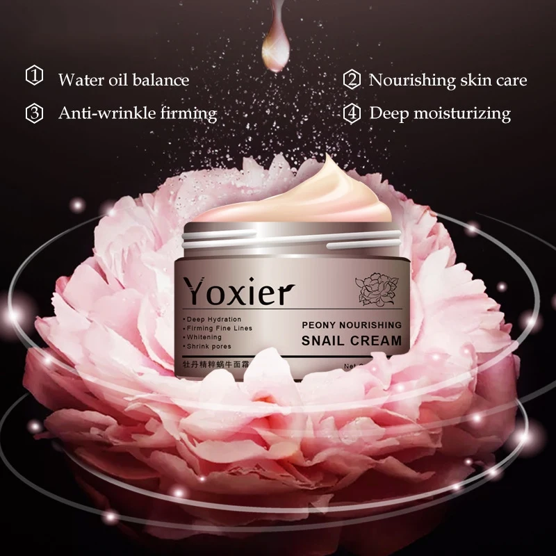 Cosmetics Secret Skin Care Snail Cream Hyaluronic Acid Essence Face Anti Aging Wrinkle Whitening Moisturizer 1Pcs | Красота и