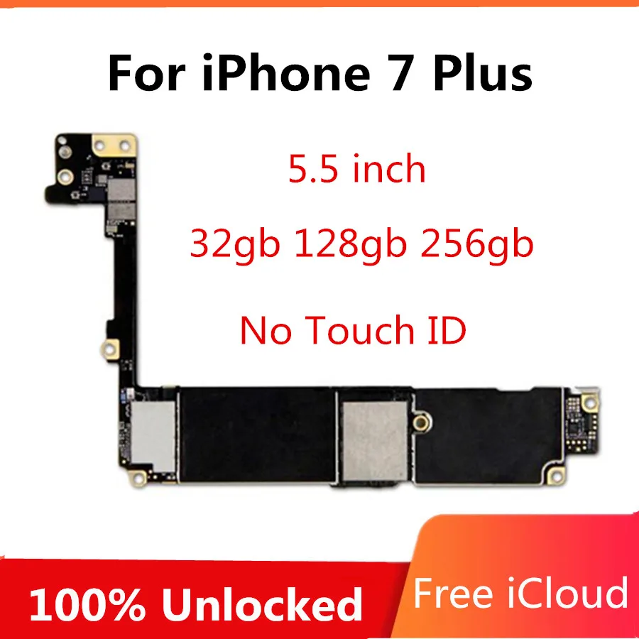 Оригинальная разблокированная материнская плата для iphone 7 Plus 5 дюймов с/без