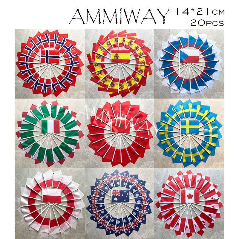 AMMIWAY 14х21 см 20 шт. Австрия newest Греция Литва Швейцария Мехико Португалия курдские