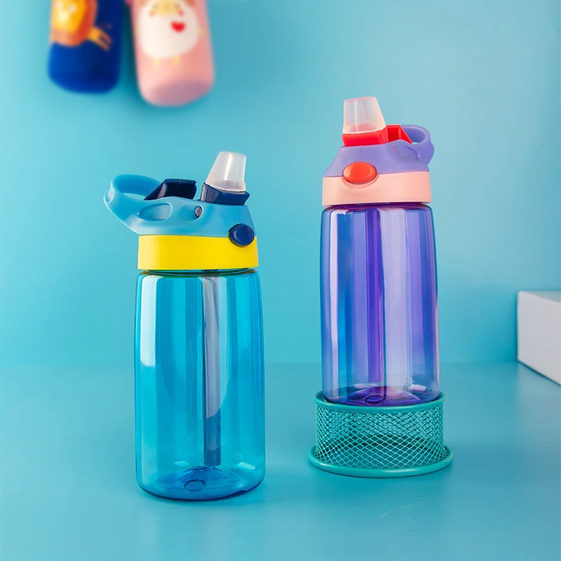 480 мл детская чашка с соломой портативная Летняя Детская Спортивная бутылка для