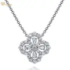 Кулон женский Wong Rain из серебра 100% пробы, с муассанитом, 925 пробы