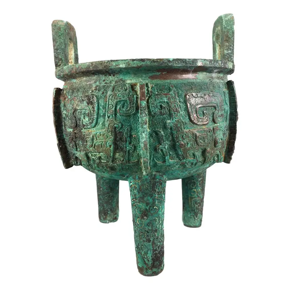 

LaoJunLu Bronze Yuanding Weighs 3.2Kg Imitation antique bronze masterpiece collection of solitary Chinese traditional style