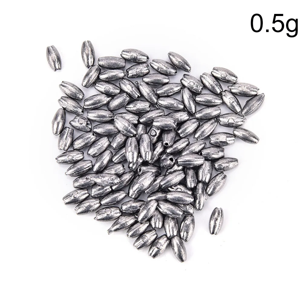 100 шт./лот свинцовое грузило для рыбалки яиц вес грузила Размер 1 г/0 8 6 5 г | Спорт и