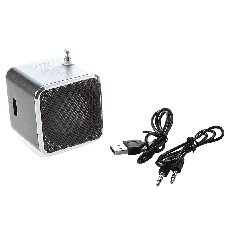 Горячая 3C-TD-V26 портативный мини-динамик с цифровым и Micro SD/TF/USB/FM-черный |