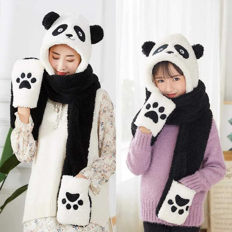 Шарф Три в одном 1 шт. шаль из искусственного кашемира Женский студенческий