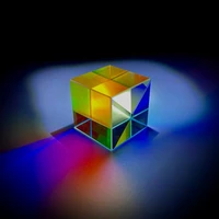 cube glass 505050mm1 961 961 96 in color prism k9 optical cube for photography 6sides light rainbow glass prism large size