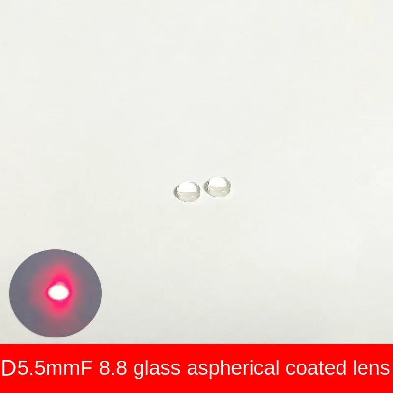 

D5.5 Focal Length F8.8 Laser Module Glass Aspherical Collimation Coating Optical Lens Focusing Lens Emission Tube