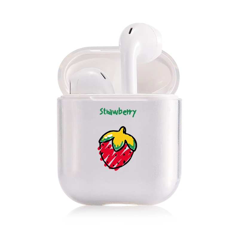 Мягкий милый чехол для наушников apple airpods, роскошные летние фрукты, ананас Airpods чехол в Bluetooth наушники аксессуары