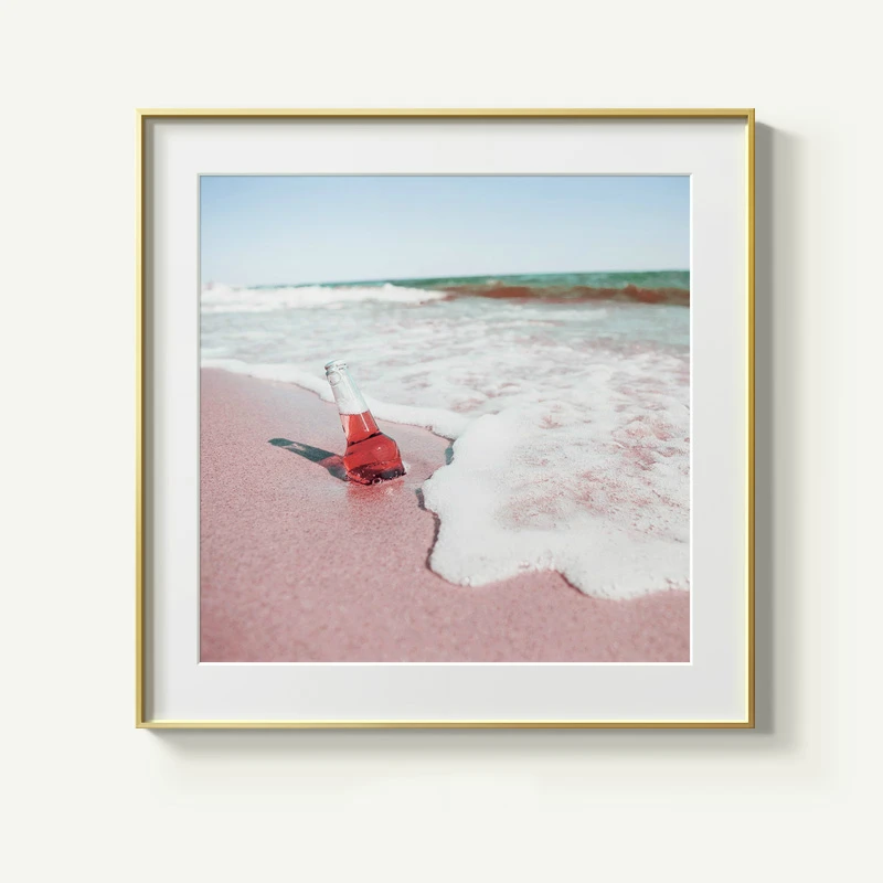 Простая Красивая пейзажная картина голубое море небо пляжный отдых плакат