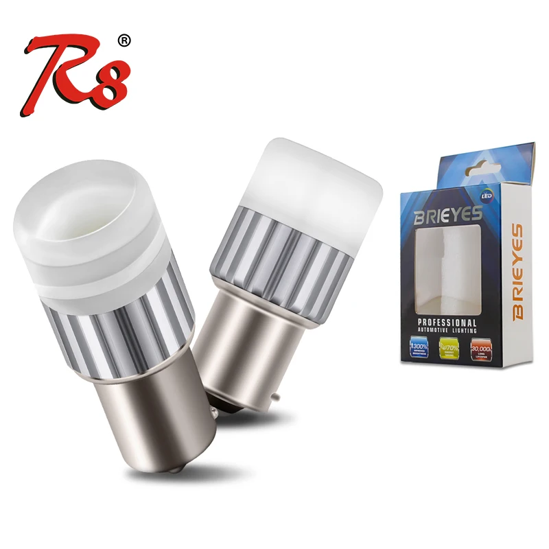 Автомобильная светодиодная лампа R8 P21W LED BAY15D PY21W BA15S белая P21/5 W сигнал поворота 1156