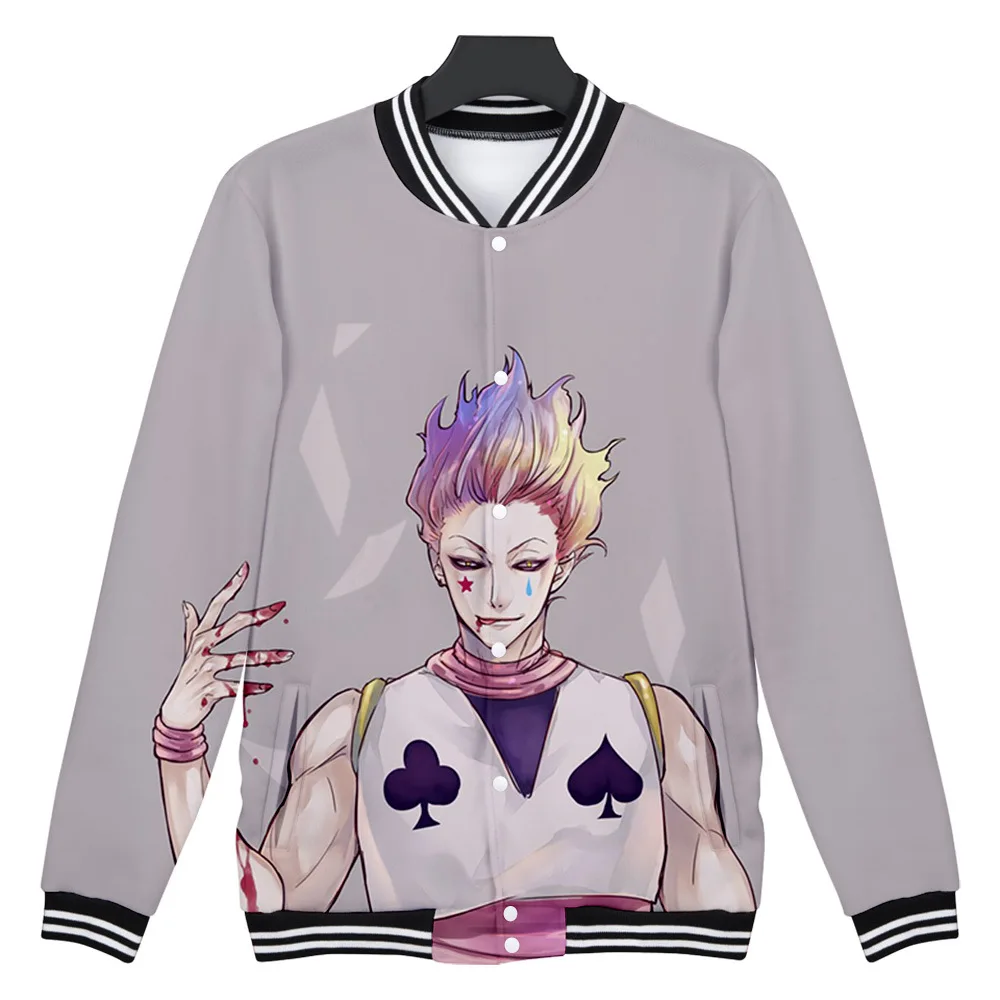 Japan Anime Hunter X Hunter 3d Baseball Jacket Men Bomber Jacket Killua Zoldyck Hisoka Baseball Uniform Outwear Cosplay Costume Kupit Po Cene 14 94 V Aliexpress Com Imall Com