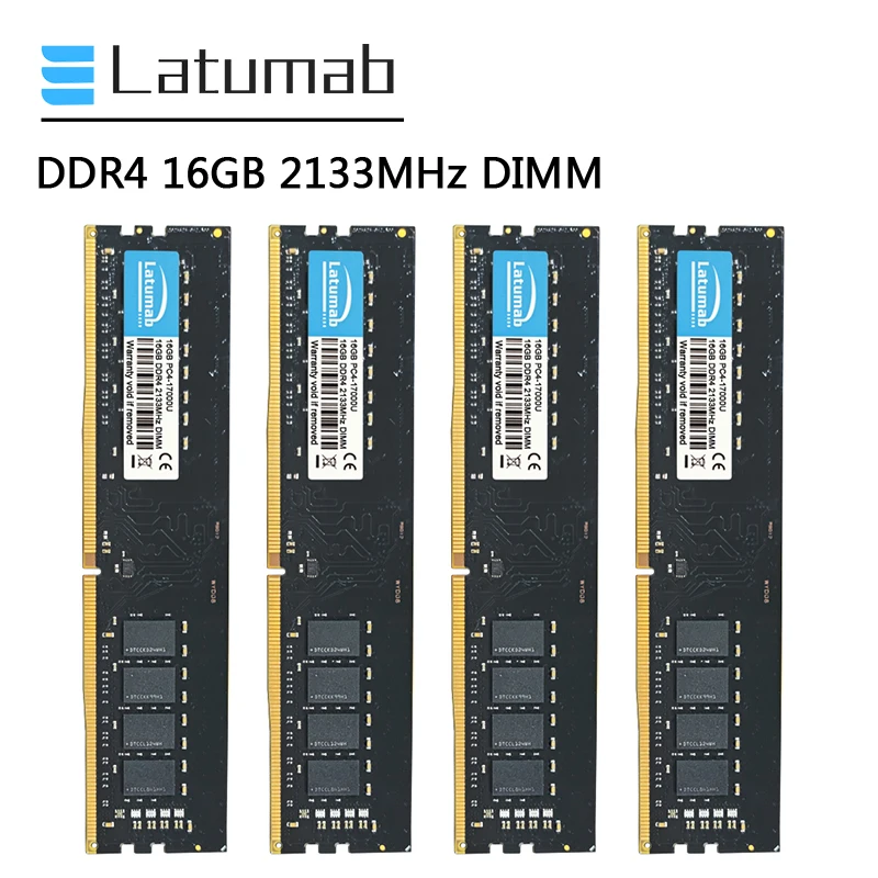 

Latumab Memoria Ram DDR4 16GB 32GB 2133MHz Desktop Memory PC4-17000U 288 Pin DIMM 1.2V Memory RAM DDR4 Memoria Module