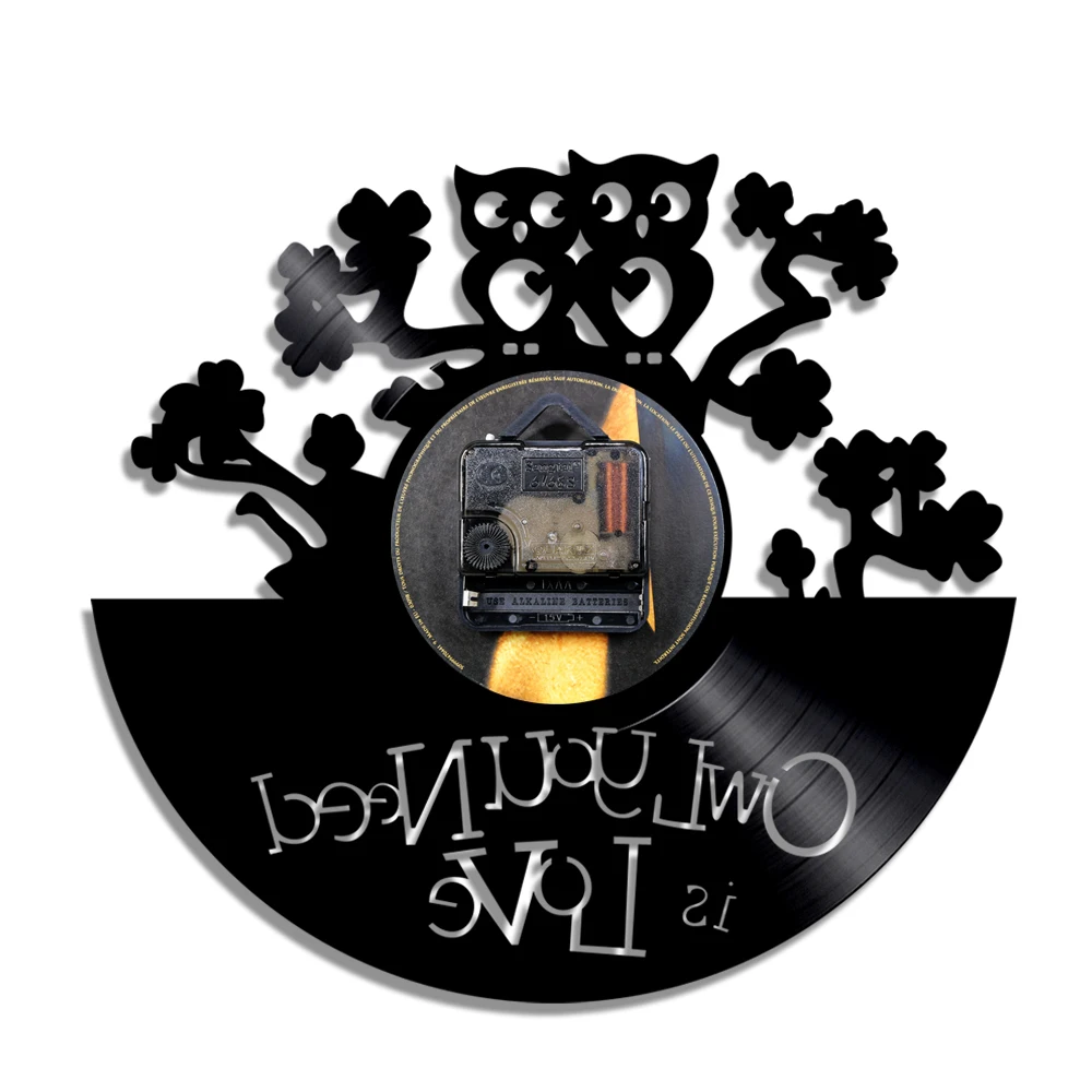 Настенные часы в виде совы для детей декоративные настенные с цитатой животных